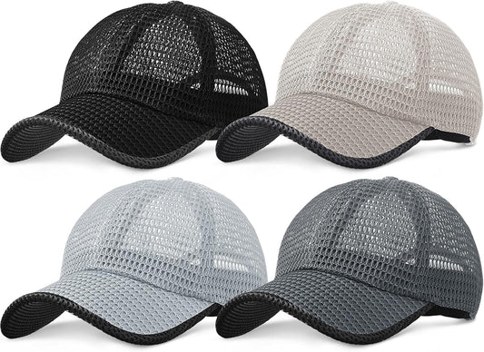 Summer Mesh Baseball Cap for Men Adjustable Breathable Caps Women Men'S Hat Quick Dry Hats Casual Trucker Hat