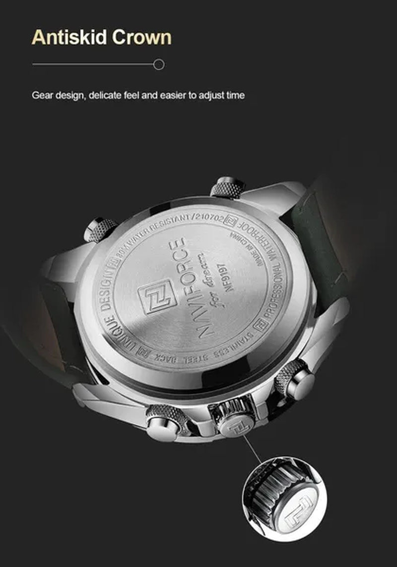Fashion Military Watches for Men Luxury Original Sports Chronograph Watch Waterproof Quartz Clock Digital WristWatch