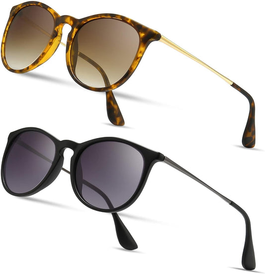 Vintage round Sunglasses for Women Men Classic Retro Designer Style