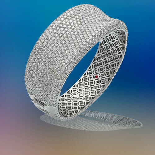 ROBERTO COIN STAMPED ORIGINAL BANGLE DIAMOND ROUND ADJUSTABLE SIZE NO BOX NO PAPER