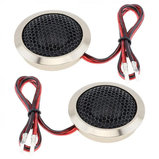 2Pcs 1.5Inch 150W Q25 Aluminum Alloy High Efficiency Mini Dome Tweeter Speakers for Car Audio System