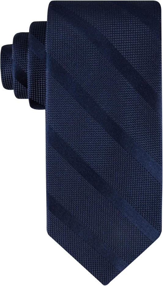 Men'S Classic Solid Textured Stripe Tie