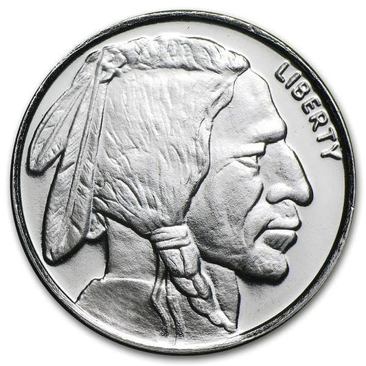 1/4 Oz Buffalo SILVER Round, .999 Pure Masters Coins