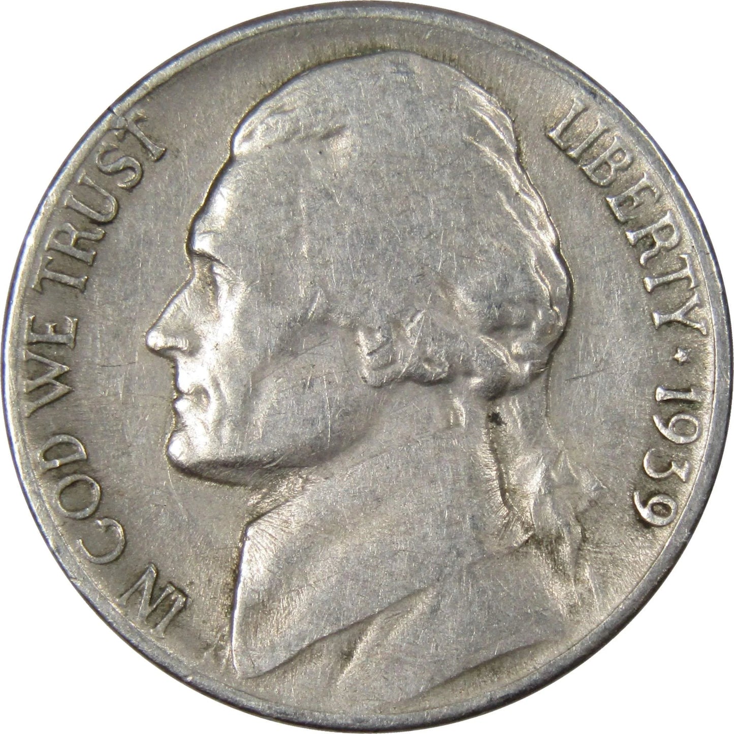 1939 S Jefferson Nickel 5 Cent Piece, about Good (AG), Collectible Coin, Nickel, Silver Master Coins