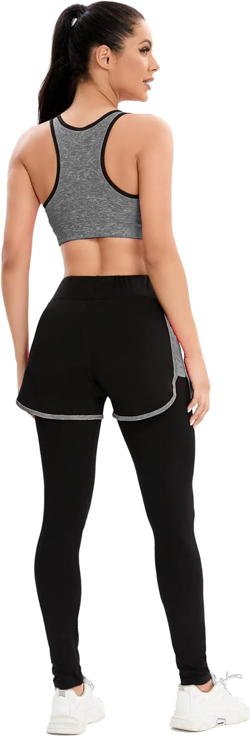 Women'S 5Pcs Sport Suits Fitness Yoga Running Athletic Tracksuits - WORLD TIME VISITS