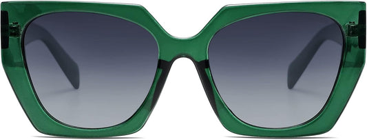 Trendy Oversized Polarized Sunglasses Womens Big Square Cateye Sunnies, Lentes De Sol Para Mujer SJ2205