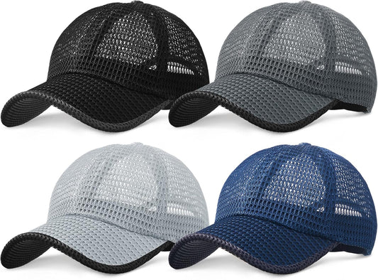 Summer Mesh Baseball Cap for Men Adjustable Breathable Caps Women Men'S Hat Quick Dry Hats Casual Trucker Hat