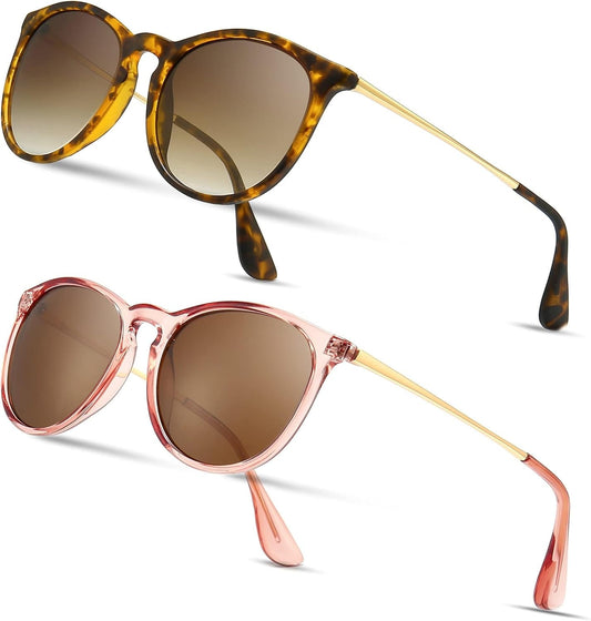 Vintage round Sunglasses for Women Men Classic Retro Designer Style