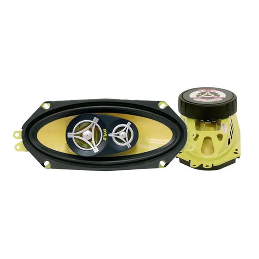 Pyle PLG41.3 4 X 10 Inch 3 Way 300 Watt Car Audio Stereo Coaxial Speakers, Pair - WORLD TIME VISITS