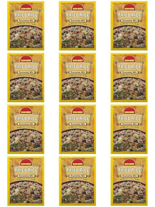 Sunbird Fried Rice Seasoning Mix, 0.74 Ounce - 12 Pack