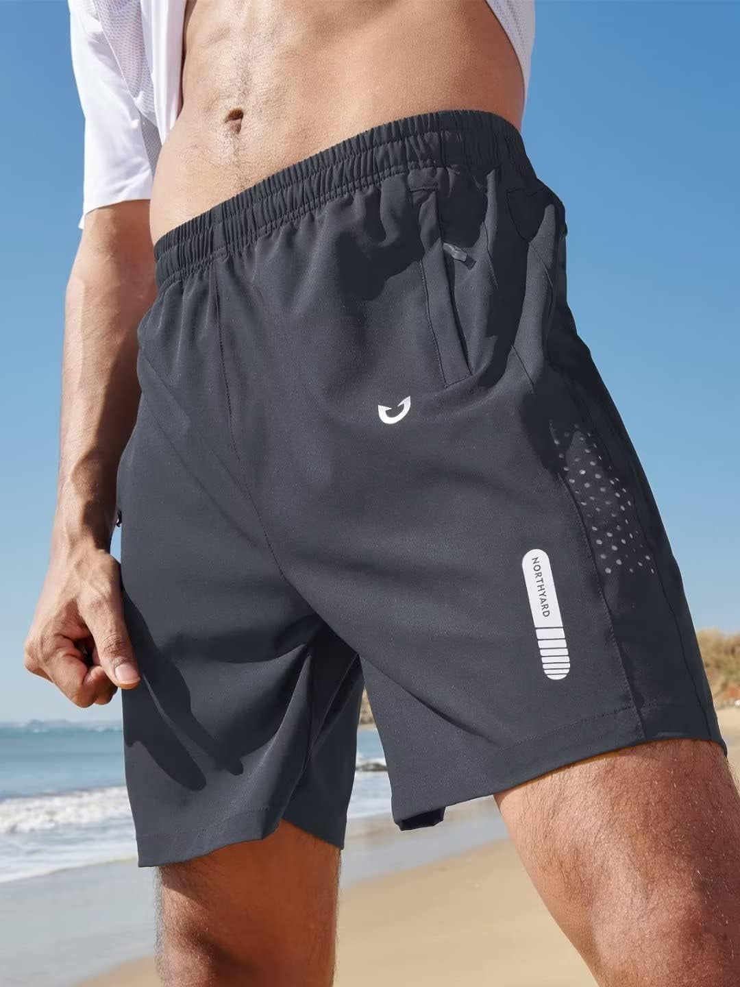 Men'S Athletic Running Shorts Quick Dry Workout Shorts 7"/ 5"/ 9" Lightweight Sports Gym Basketball Shorts Hiking