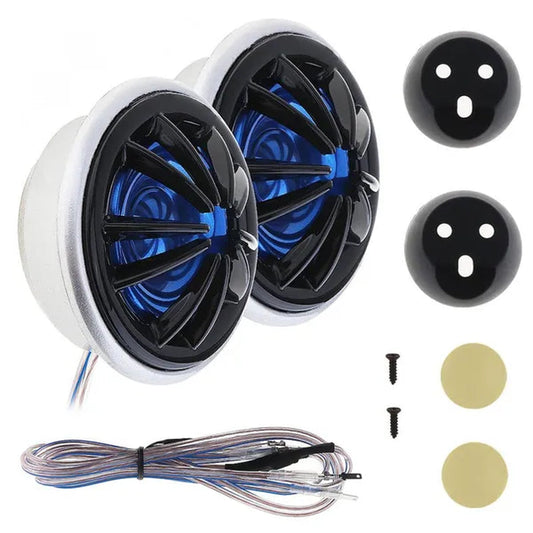 2Pcs 150W YH-66 Car Horn Dome Tweeter Audio Loudspeaker Car Stereo Treble Speaker for Most Cars