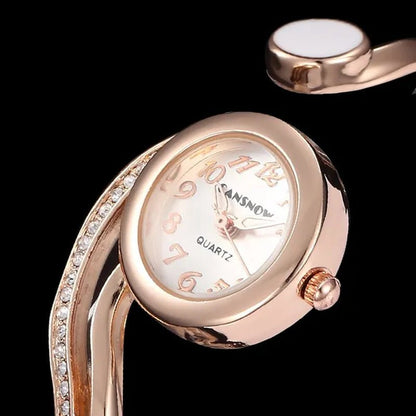 New Luxury Lady Watches Bracelet Watch Gold Silver Small Dial Dress Quartz Wristwatch Gift for Women Fashion - WORLD TIME VISITS