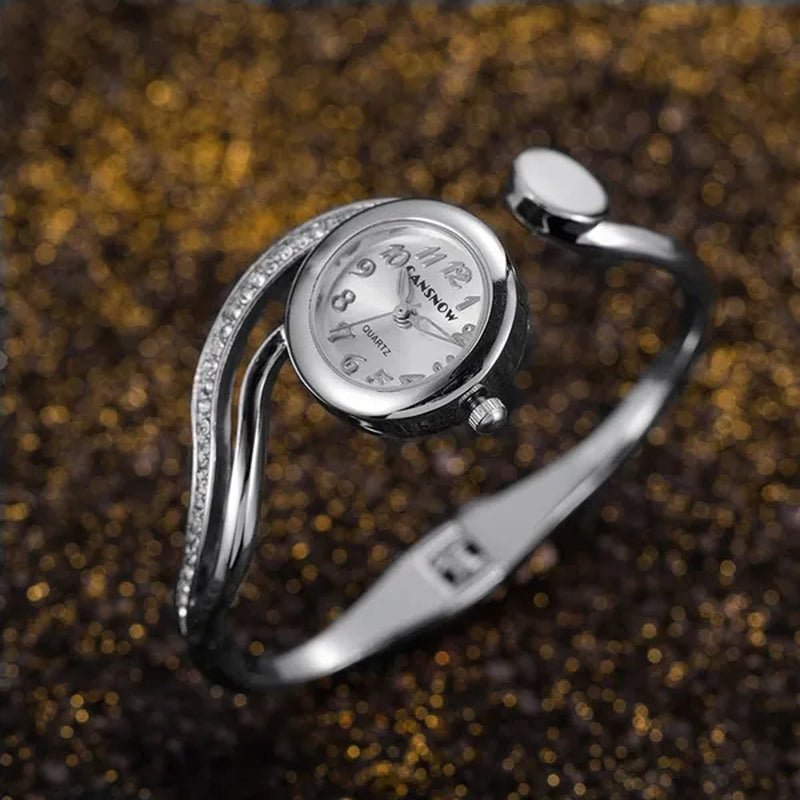 New Luxury Lady Watches Bracelet Watch Gold Silver Small Dial Dress Quartz Wristwatch Gift for Women Fashion