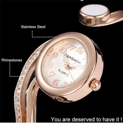New Luxury Lady Watches Bracelet Watch Gold Silver Small Dial Dress Quartz Wristwatch Gift for Women Fashion