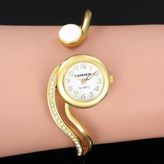New Luxury Lady Watches Bracelet Watch Gold Silver Small Dial Dress Quartz Wristwatch Gift for Women Fashion - WORLD TIME VISITS