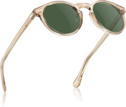 Vintage Polarized Sunglasses for Men UV400 Protection Retro Fashion Eyewear Hand - Crafted Acetate Frame CA5288L - WORLD TIME VISITS