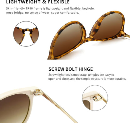 Vintage round Sunglasses for Women Men Classic Retro Designer Style